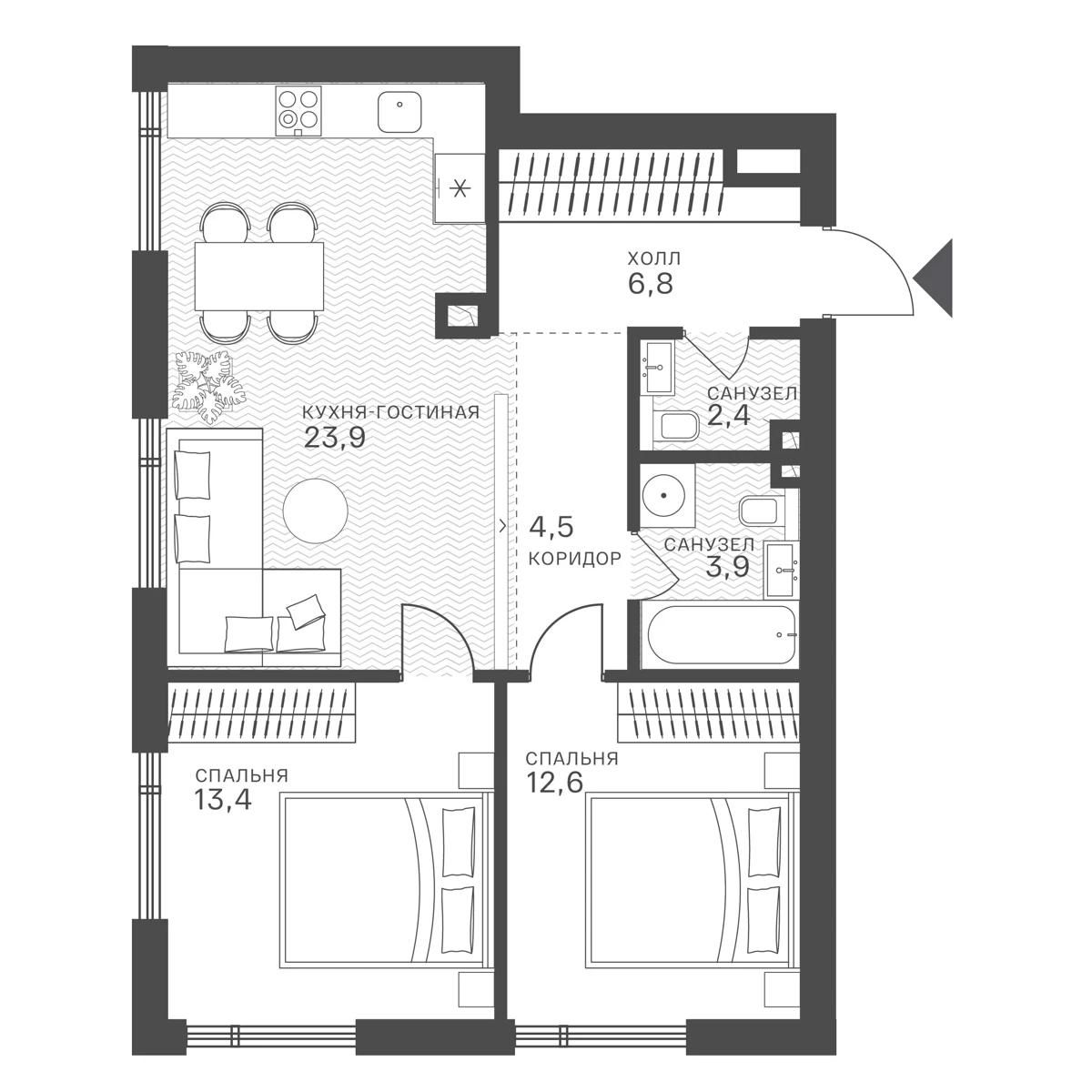 2-комнатная