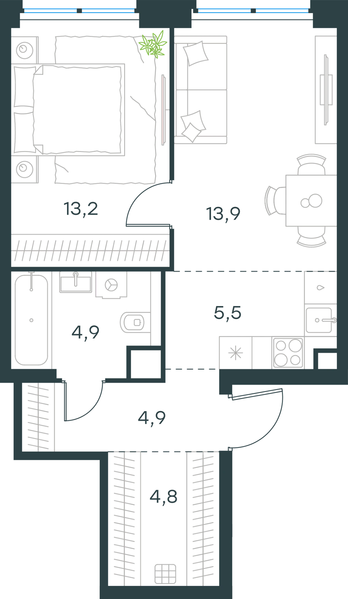 2-комнатная