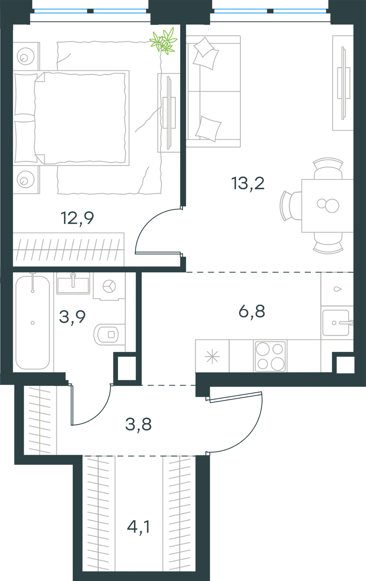 2-комнатная