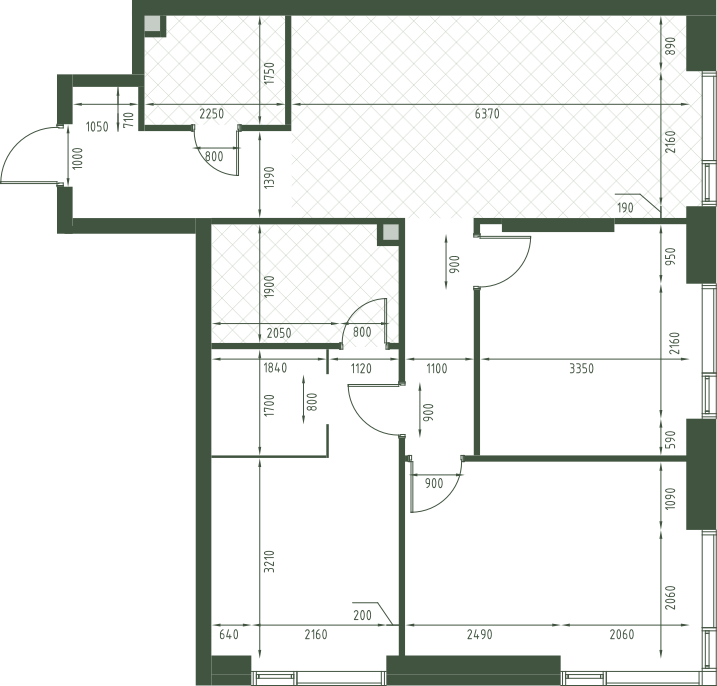 Планировка: 3-комнатная, 81,2 м²