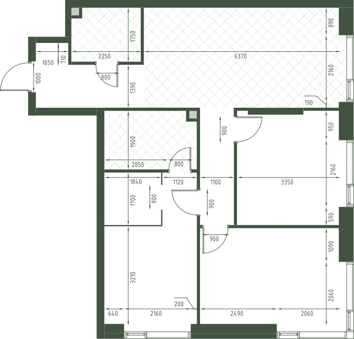 Планировка: 3-комнатная, 81,2 м²