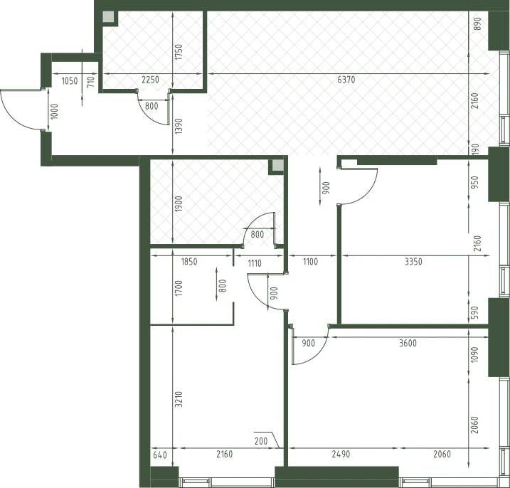 Планировка: 3-комнатная, 81,2 м²