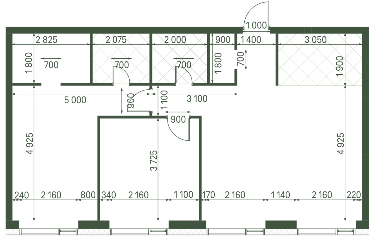 Планировка: 3-комнатная, 84,3 м²