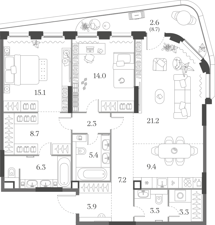2-комнатная