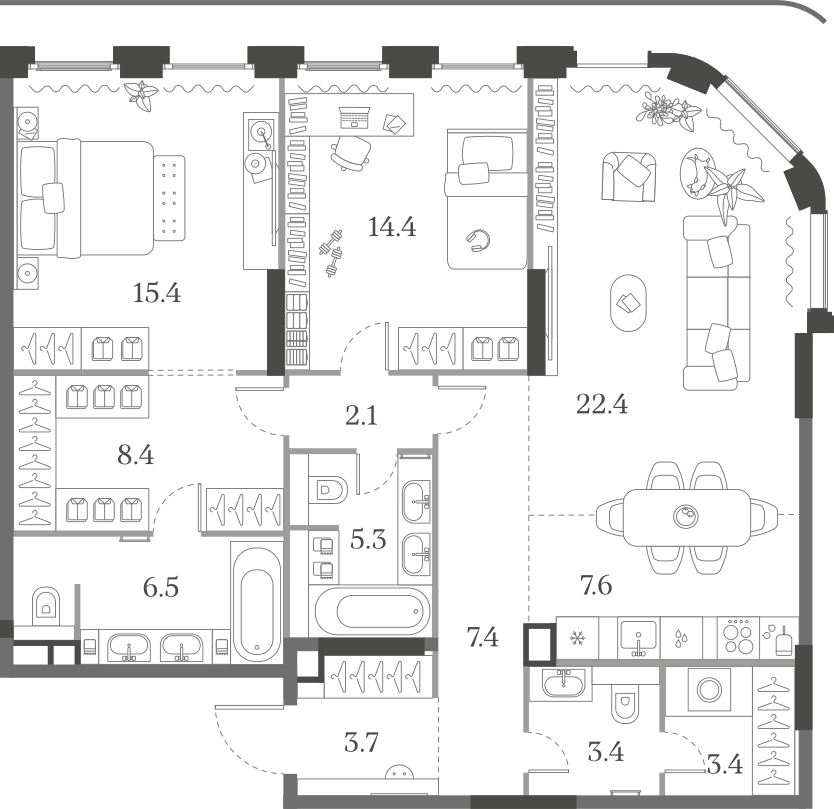 2-комнатная