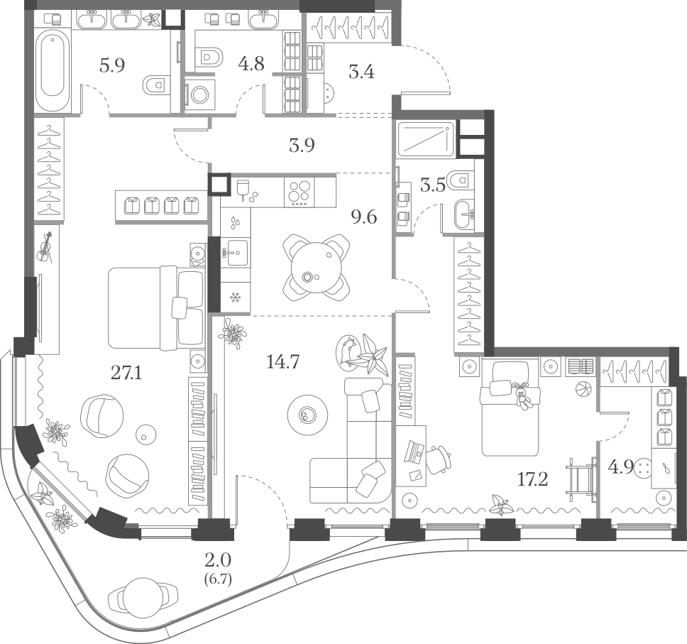 2-комнатная