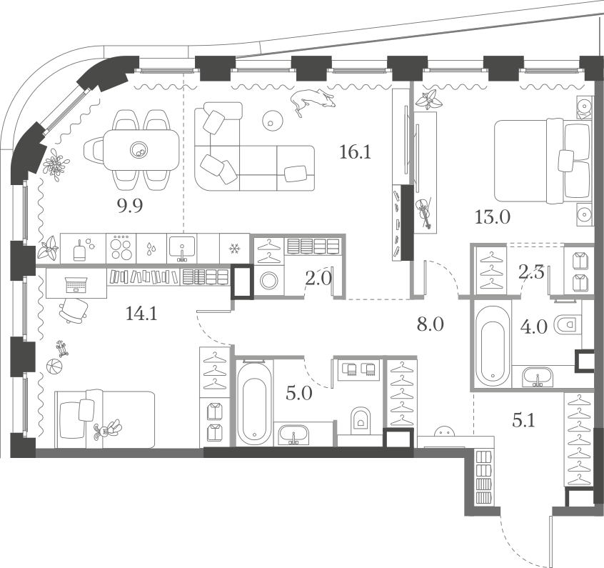2-комнатная