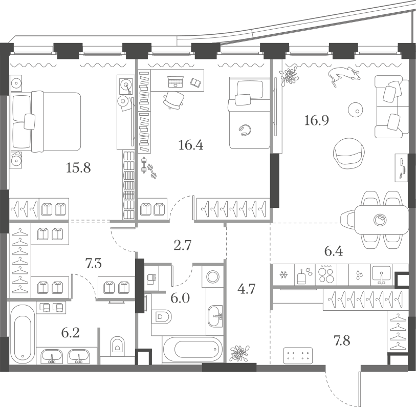 2-комнатная