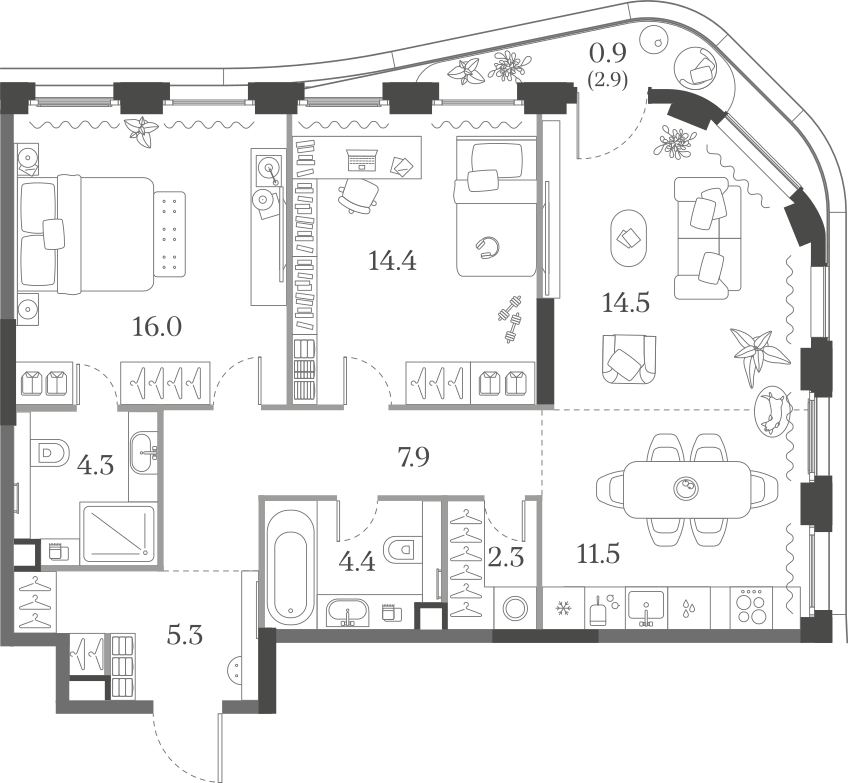 2-комнатная