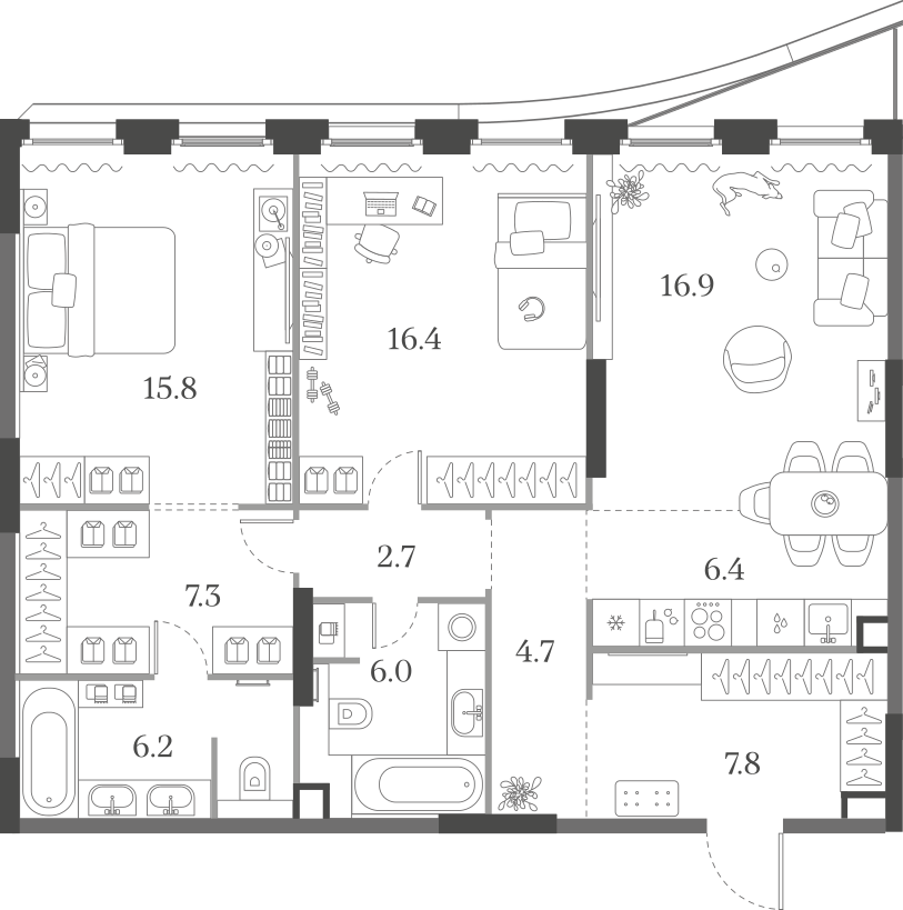 2-комнатная