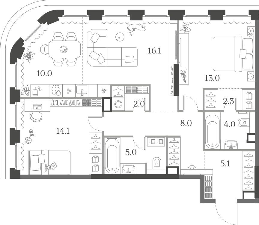 2-комнатная