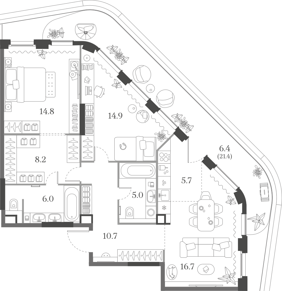 2-комнатная