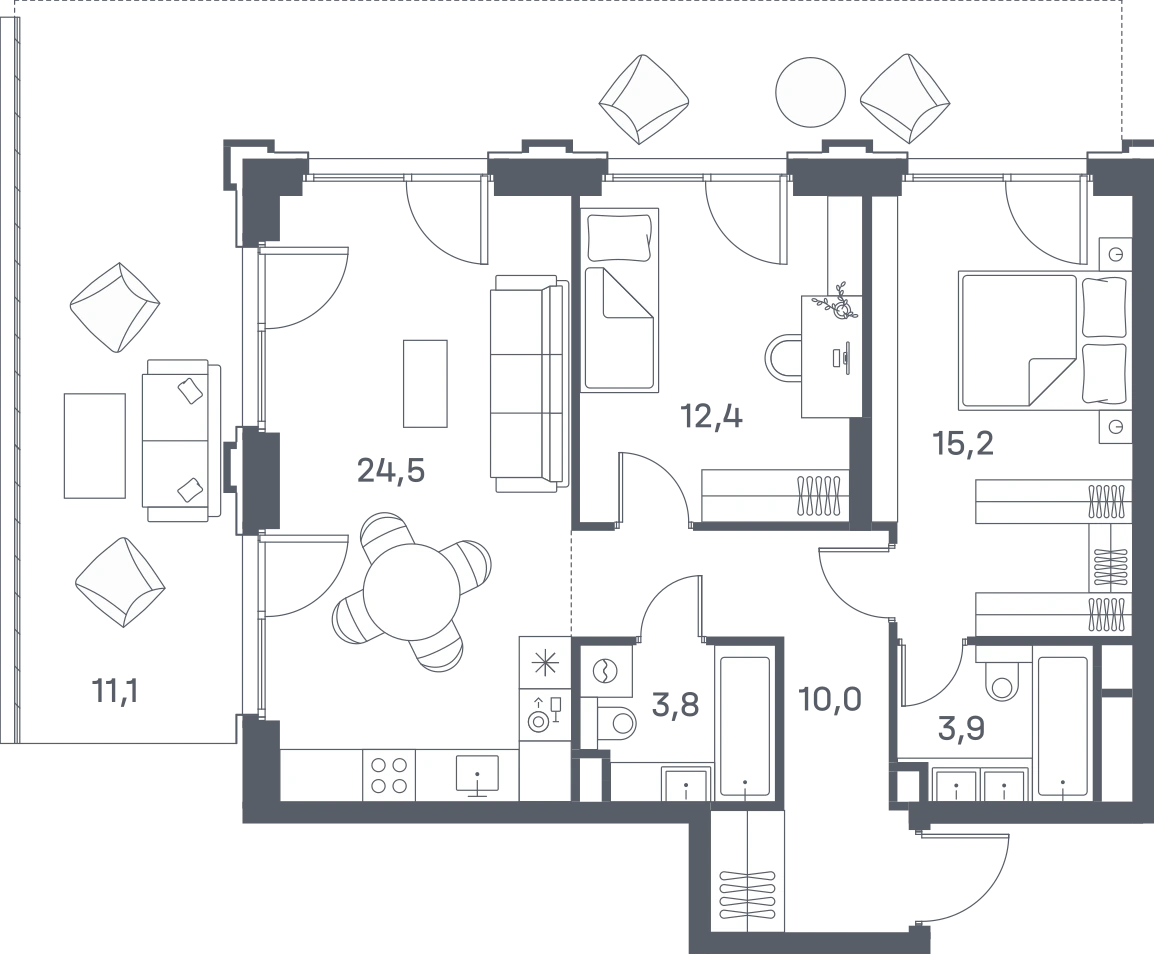 2-комнатная