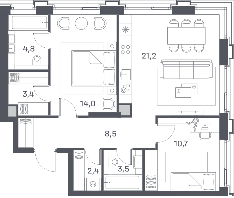 2-комнатная